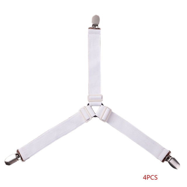 Clip ajustable para sábana de 3 vías sujetador de colchón de tres esquinas sujetadores correas de suspensión 4 piezas sidaley JJ15931-04
