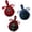 Bow-A (3PCS), variant on 12pcs Romantic Pink & Burgundy Vintage Christmas Ball Ornaments, Shatterproof Plastic Tree Decorations, Assorted Finishes, Ready to Hang, Lightweight, Holiday, Wedding & Party Decor