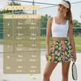 thumbnail image 7 of KUIFORTITropical Flowers Golf Skirts for Women Elastic Fashion High Waisted Tennis Skorts with 2 Pockets Breathable Athletic Skirts for Athletic Skorts Sports Running Pickleball, 7 of 7