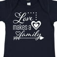 thumbnail image 4 of Inktastic Love Makes a Family Hearts and Arrow Boys or Girls Baby Bodysuit, 4 of 5