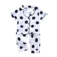 thumbnail image 2 of Bullpiano Boys Girls Pajamas Sets Kids Satin Silk Blouse Pants Sleepwear Suit, 1-10 Years, 2 of 2