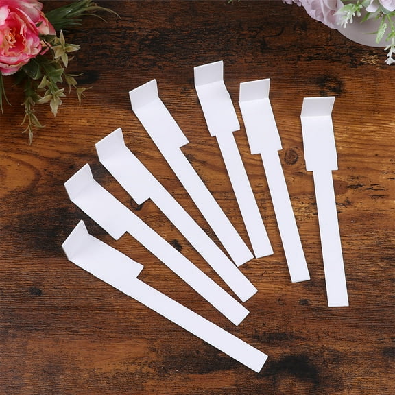 NICERIO White Plastic Piano Keys for Upright Piano Use Replace Worn or Missing Keytops 7pcs Set