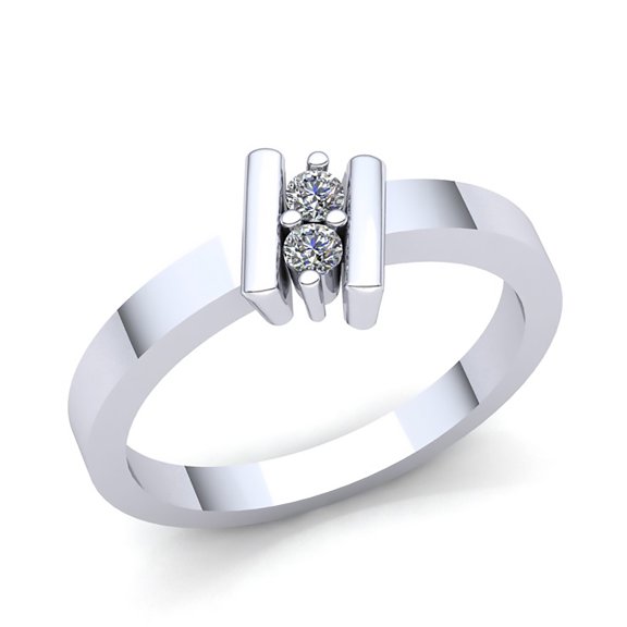 Genuine 0.33ctw Round Cut Diamond Mens Forever Us Anniversary Engagement Ring Solid 10K Rose, White or Yellow Gold H SI2