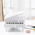 thumbnail image 2 of serony Piggy Bank Piano Shape Home Decor Handmade Collectible Box white, 2 of 9