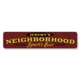 thumbnail image 2 of Neighborhood Sports Bar Novelty Sign, Metal Wall Decor - 4x18 inches, 2 of 4