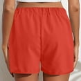 thumbnail image 5 of QATAINLAV Summer Shorts for Women Casual Cotton Button Short Pant Solid Color Lightweight Wide Leg Bermuda Shorts with Pockets Watermelon Red L Ofertas en Walmart, 5 of 9