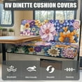 thumbnail image 4 of Jeiento Boho Flowers RV Dinette Cushion Covers Replacement Camper Cushions Vintage Couch Cover for RV Camper Sofa Comfortable Slip Covers for RV Furniture RV Camping Accessories, 4 of 7