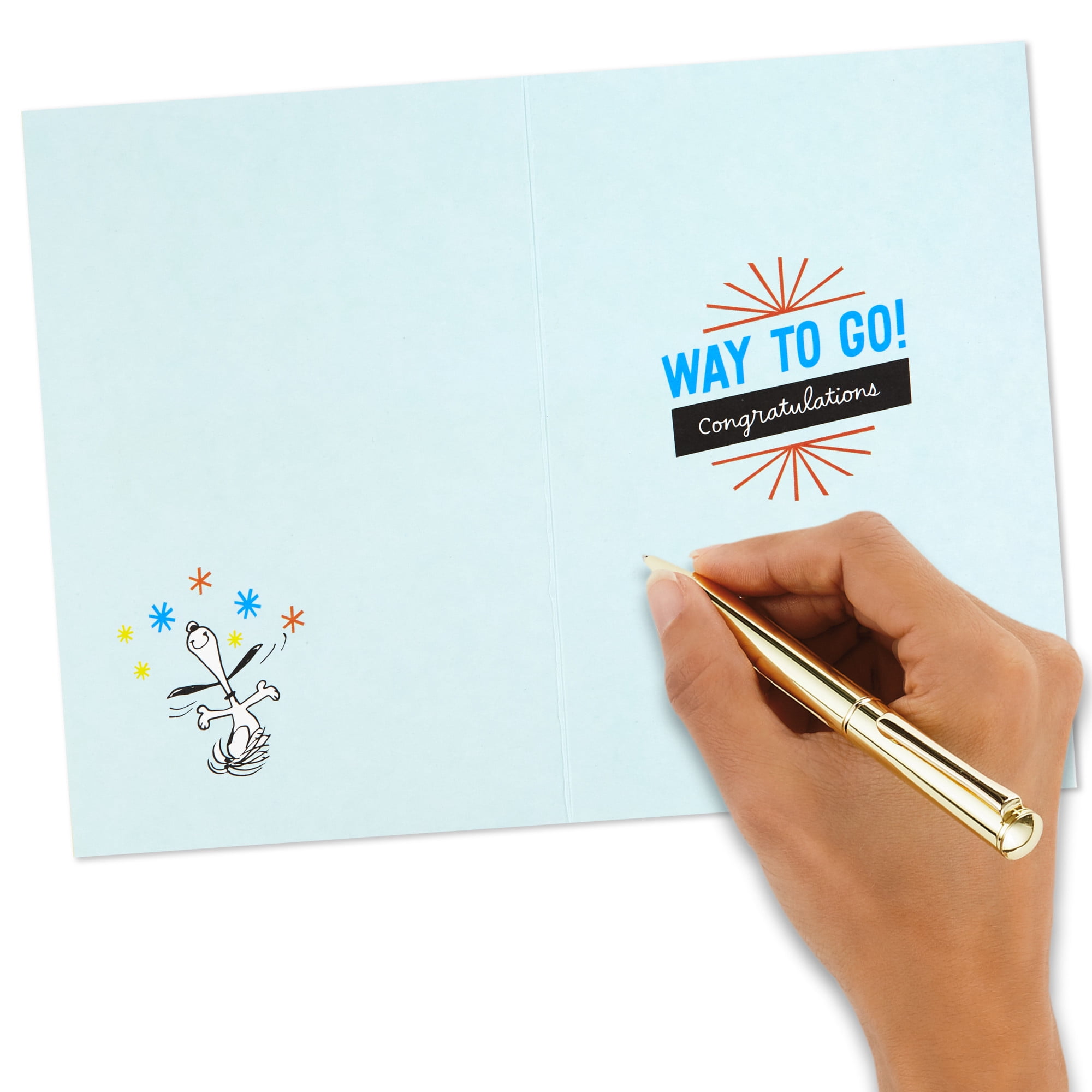 Hallmark Peanuts Congratulations Card (Snoopy Happy Dance)