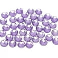 thumbnail image 3 of EOEMY 500 Purple Acrylic Rhinestone Flatback Round Gem Beads 6mm Flat Back No Hole, 3 of 5