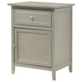 thumbnail image 2 of Lzzy 1-Drawer Silver Champagne Nightstand (25"H x 15"W x 19"D), 2 of 5