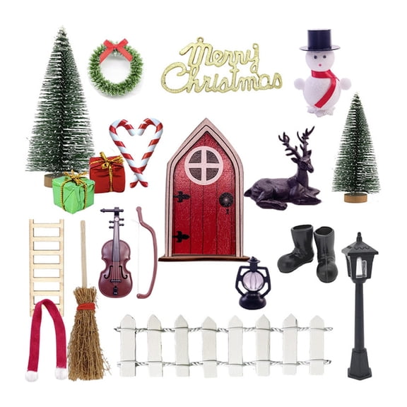 JZROCKER Miniature Bench Garden Model Dollhouse Accessories Role-Play Christmas Toy