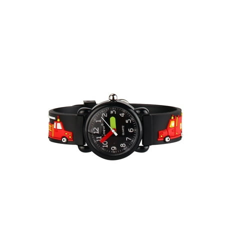 eleoption kids watch black fire truck for boys birthday gifts christmas gifts - Watch Black Christmas eleoption kids watch black fire truck for boys birthday gifts christmas gifts - Watch Black Christmas