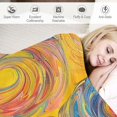 thumbnail image 3 of Orinice Swirl Pattern Warm Lightweight Blanket Soft Fleece Blankets All Seasons Sofa Decor Cow Gifts Multiple Sizes 60x80in, 3 of 6