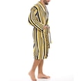 thumbnail image 4 of Notus Shawl Collar Bathrobe for Men Soft Spa Nightgowns 100% Cotton Terry robes for Women - Towel Bathrobe Unisex Terry Cloth Bathrobe, Soft Shower Spa Robe Multi Mustard S, 4 of 7