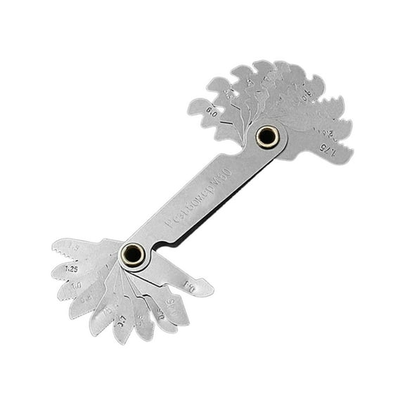 Steel Thread Gauges with Metric & Unified Standards Pitches Gauges for Precise Thread Measurement