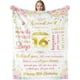 thumbnail image 1 of LHSHID Happy 16th Birthday Throw Flannel Blanket Sweet 16 Year Old Girl Birthday Gift Ideas for Sixteen Daughter Sister Pink Floral 16 Bday Decorations for Friends 30"x40", 1 of 9
