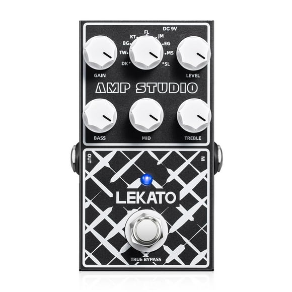 Pedal de efectos de guitarra LEKATO Amp Simulator EP-01 con True Bypass