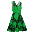 thumbnail image 4 of 2024 Idea Gift Vestidos Print Dress Skate Aesthetic Waist High Women Dresses Beach Shamrocks Green Style Irish Dress Day Patrick's St, 4 of 7