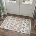 thumbnail image 5 of GENIMO 8'x10' Area Rug for Living Room, Large Machine Washable Non Slip Low Pile Rug for Bedroom Dining Room, Boho Bohemian, Warm Terracotta, 5 of 6