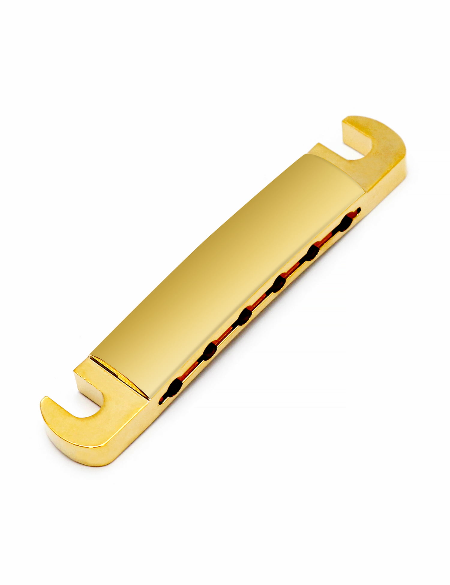 Metallor Tune-O-Matic Style Guitar Stop Bar Tailpiece for LP Les Paul SG Style Electric Guitar Parts Replacement Gold. 