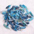 thumbnail image 2 of K-KED 20pcs Natural Blue Stripe Agate Stone Pillar Handmade Silver Iron Wire Pendants, 2 of 4