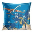 thumbnail image 1 of RYLABLUE Housse de Coussin Rétro Vintage Time to Travel and Summer Holiday, 1 of 1