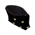 thumbnail image 5 of Bolsa de maquillaje de viaje bonita, bolsa de cosméticos, bolsa pequeña de regalo para mujer (corazón dorado), bolsa pequeña, bolsas de viaje para artículos de tocador impermeables, 5 of 5