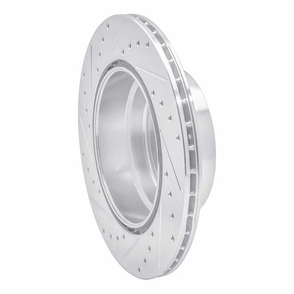 Dynamic Friction Company 631-31143R DFC Brake Rotor - Drilled And Slotted - Silver