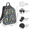 thumbnail image 4 of Daiia Cartoon Space School Backpack for Men and Women Lightweight Backpack Durable Backpack Water-Resistant,Travel,Work Bag, 4 of 9