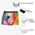 thumbnail image 3 of Yiaed Watercolor White Horse Print Men's Soft Cotton Boxer Shorts Breathable Boxers Underwear Moisture-Wicking Underwear Stretch Boxer Briefs for Man-Medium, 3 of 5