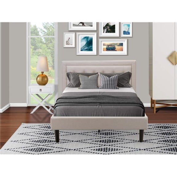 2 Piece Fannin Wooden Furniture Set - Mist Beige, Black & White