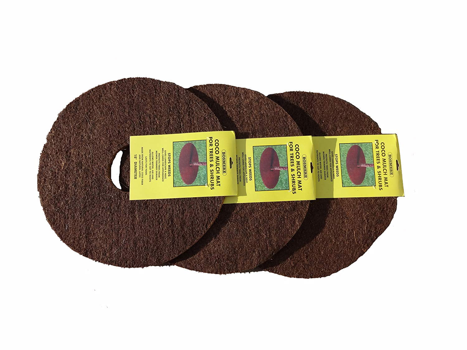 Bosmere Tree Protection Weed Mats 18 3-Pack 