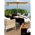 thumbnail image 4 of Outdoor Tablecloth with Umbrella Hole and Zipper, Basketball Rectangle Table Cloth 54x80 Inch Waterproof Tablecloth, Modern Funny Minimalist Sports Picnic Table Cover for Patio Camping, 4 of 7