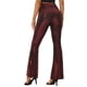 thumbnail image 3 of INSPIRE CHIC Pantalón de Mujer Lentejuelas Brillantes Stretch Acampanado Pantalones de Campana XL Rojo, 3 of 6