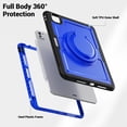 thumbnail image 2 of XYX Case for iPad Pro 11 inch (2025 M5/2024 M4) with Rotating Stand, Shoulder Strap, 2in1 Shockproof Cover, Deep Blue, 2 of 7