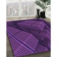 thumbnail image 2 of Ahgly Company Indoor Rectangle Patterned Dark Orchid Purple Area Rugs, 5' x 7', 2 of 6