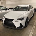 thumbnail image 2 of Spec-D Tuning Matte Black Front Bumper Lip Splitter Spoiler 3PC Compatible with 2017-2020 Lexus IS350 IS200T, 2 of 7