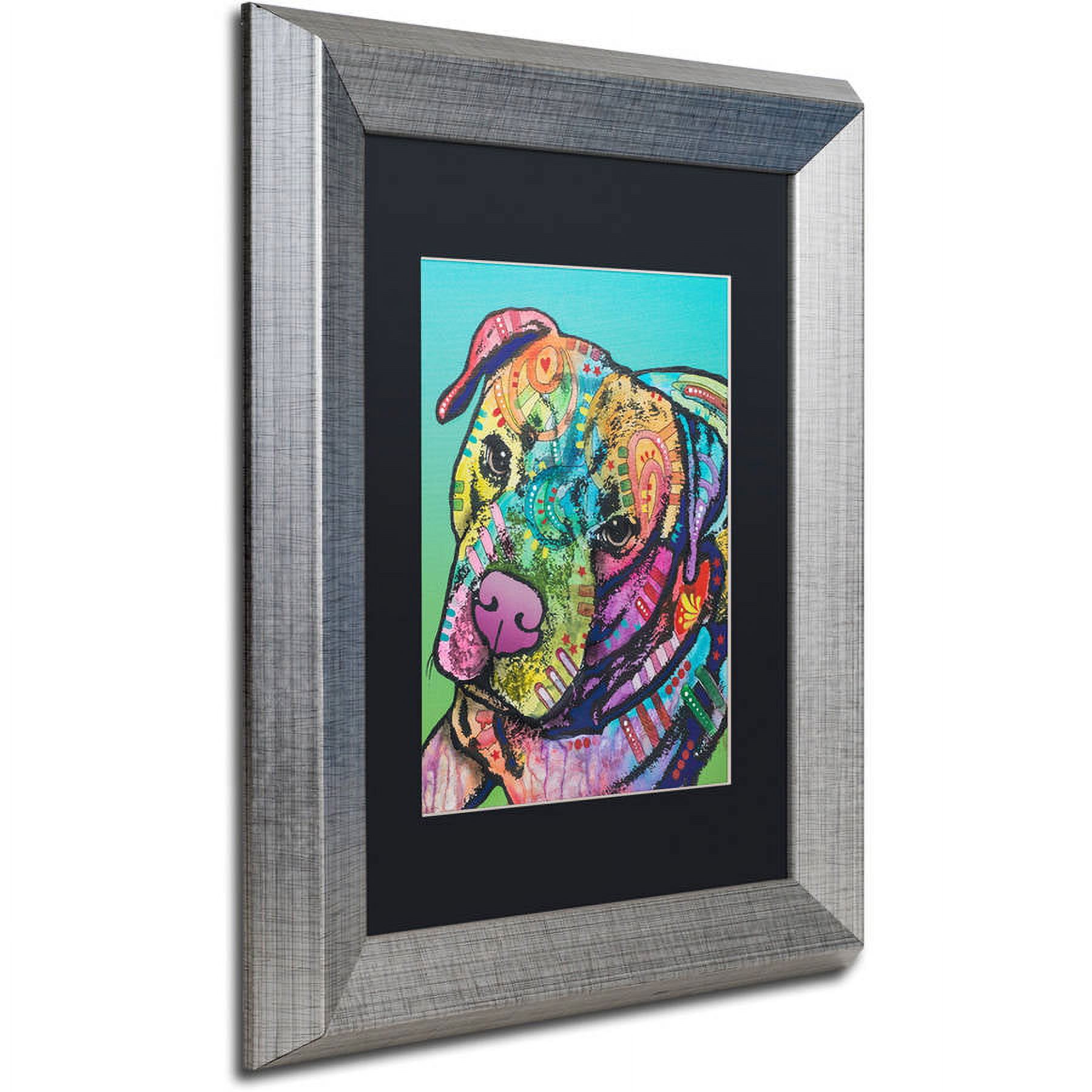 Trademark Fine Art "Mr. Brownie Custom-1" Canvas Art by Dean Russo, Black Matte, Silver Frame