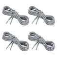 thumbnail image 1 of Uxcell 35.4 x 5/32 pulgadas cordones redondos de dos colores para botas, Blanco Gris 4 pares, 1 of 5