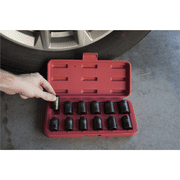 K-Tool 38100 12-pc 1/2 Drive Metric Impact Short Socket Set