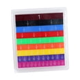 thumbnail image 1 of 51 piezas de fichas de fracciones, barras de fracciones, manipulativos matemáticos, juegos de fracciones unitarias, 1 of 9