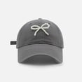 thumbnail image 2 of Bibifish Womens Baseball Cap Pearl Bow Decoration Hat Adjustable Strap Cap Casual Daily Wear & Outdoor Leisure Stylish Baseball Cap, 2 of 6