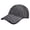 Dark Gray, variant on Men's Women's Solid Color Seamless Quick Dry Baseball Cap, Lightweight Breathable Holes Low Profile Dad Hat, Packable Outdoor Running Travel Cap with Adjustable Hook and Loop Black