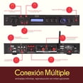 thumbnail image 2 of Amplificador Bluetooth 200 Watts Pyle, 5 Canales con Salida para Subwoofer, Streaming Inalámbrico, Reproductor MP3 USB/SD, Entrada RCA, Radio FM, Pantalla LCD, PDA7BU, 2 of 8