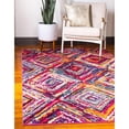 thumbnail image 2 of Unique Loom Estrella Gradient Diamonds Rug 5' x 8' Rectangle Multi/Pink, 2 of 2