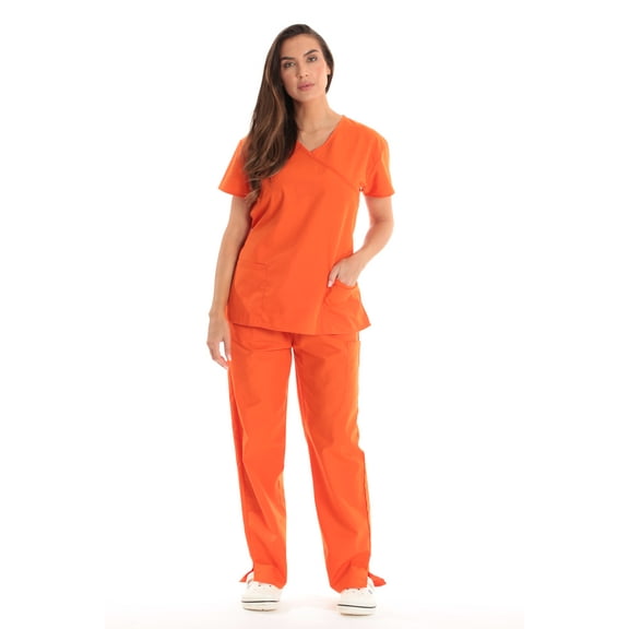 Orange Womens Scrubs