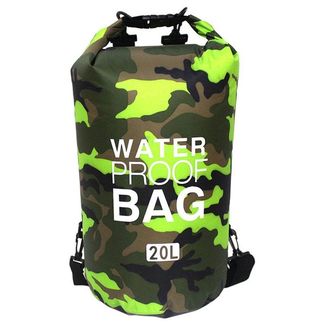 pitrice Sac Sec Surf Sac Étanche Rafting Extérieur Flottant Vert 20L