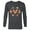 Charcoal Heather, variant on Disney Mickey & Minnie Christmas Holiday Gingerbread Cookies - Long Sleeve T-Shirt for Men - Customized-New Red