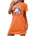 thumbnail image 2 of Tnhcen Pyjama d'Halloween pour Femmes Grande Taille, Robes de Pyjama en Molleton Double Face P-2TG, Douces et Confortables, Tenue d'Intérieur Extensible, 2 of 3