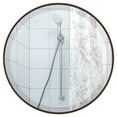 thumbnail image 1 of OVALCREST - Singapore Framed Floating Round Mirror - Black Walnut - 30 5/8" x 40 5/8", 1 of 8
